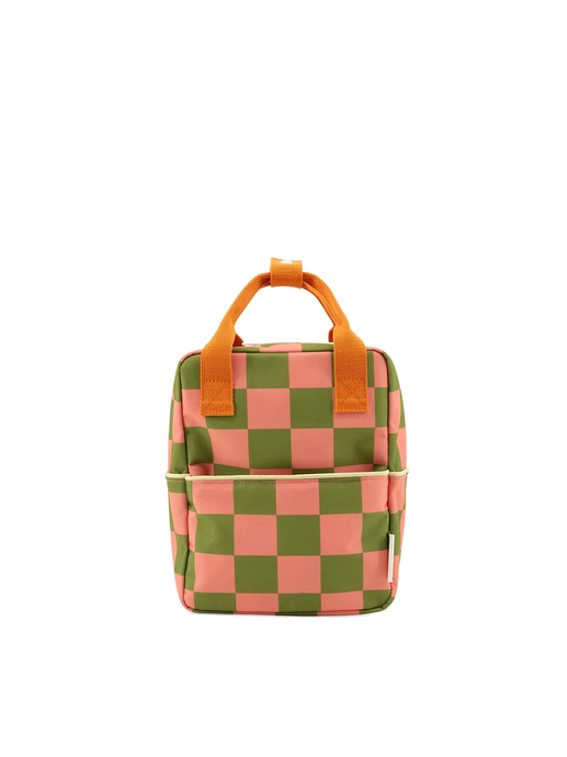 Small backpack Checkerboard sprout green