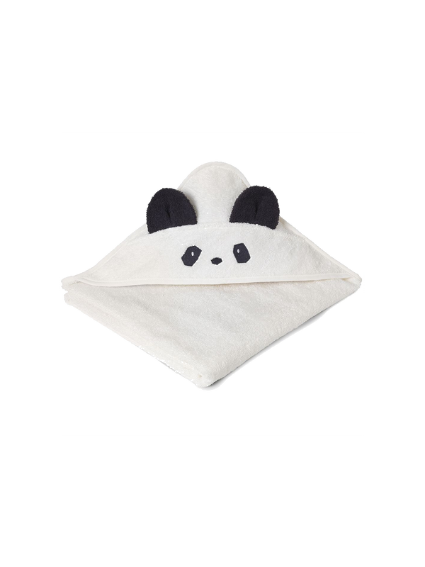 children's organic cotton terry towel with Augusta hood panda