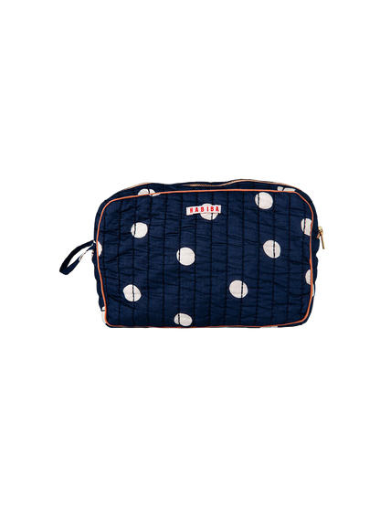 Quilted toiletry bag