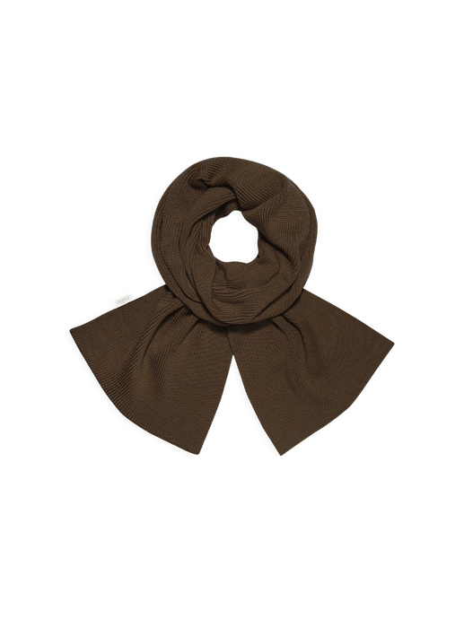 merino soft scarf Everyday chocolate brown