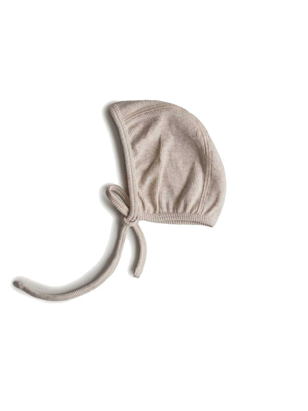 Ribbed baby bonnet