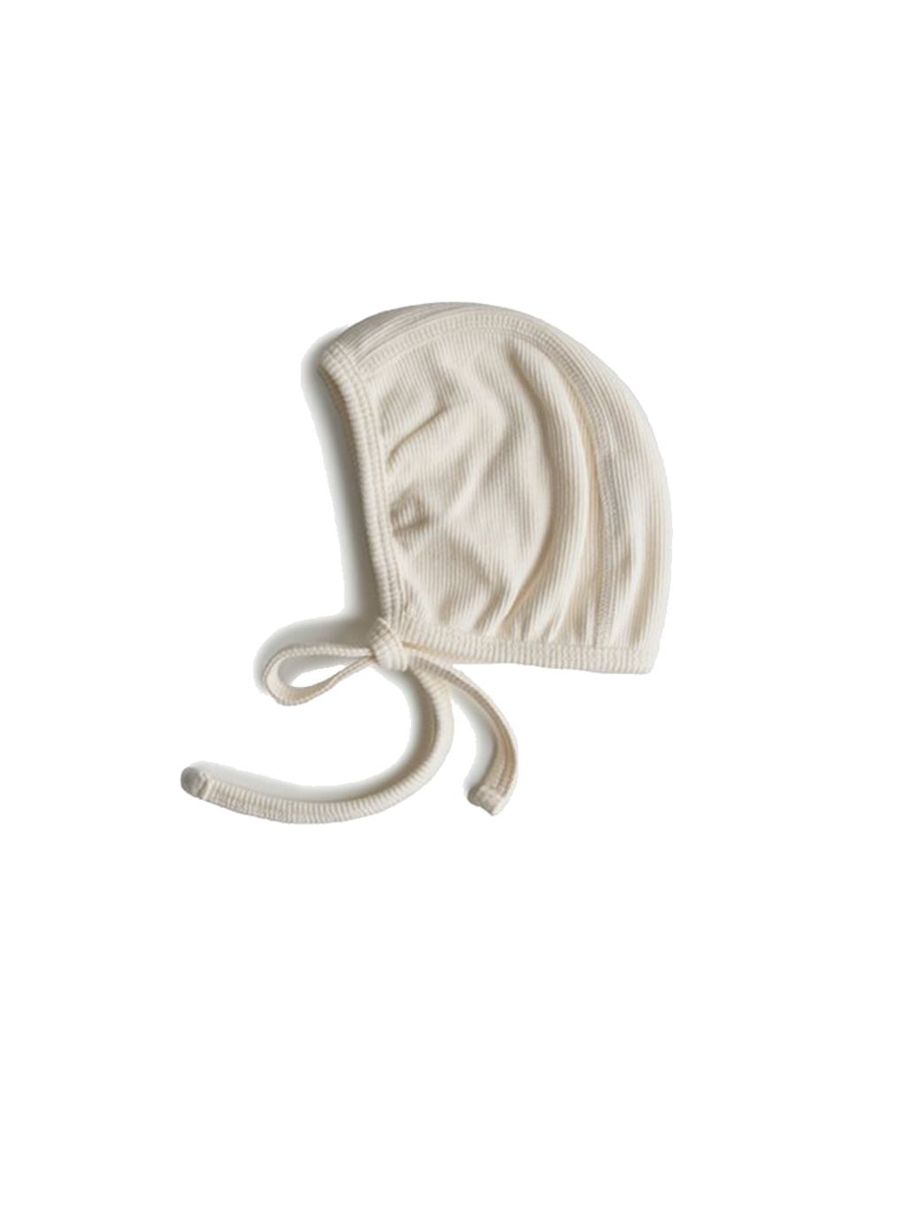 Ribbed baby bonnet