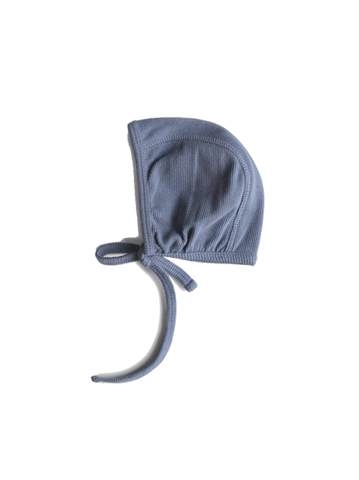 Ribbed baby bonnet tradewinds