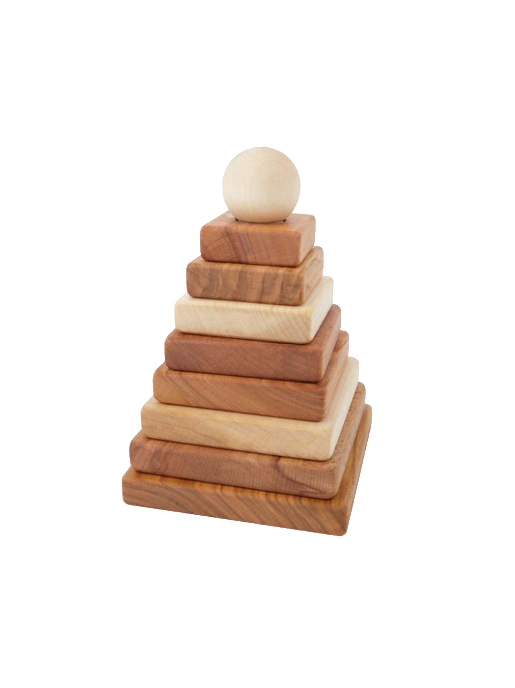 wooden square pyramid