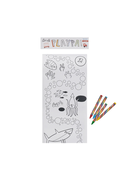 Mini Playpa coloring book on a roll ocean