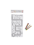 Libro da colorare Mini Playpa su un rotolo