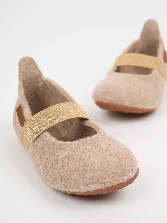 Ballet wool slippers