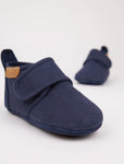 Baby cotton slippers dark blue
