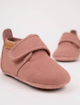Baby cotton slippers rose