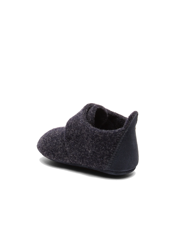 Baby wool slippers blue