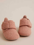 Baby wool slippers rose
