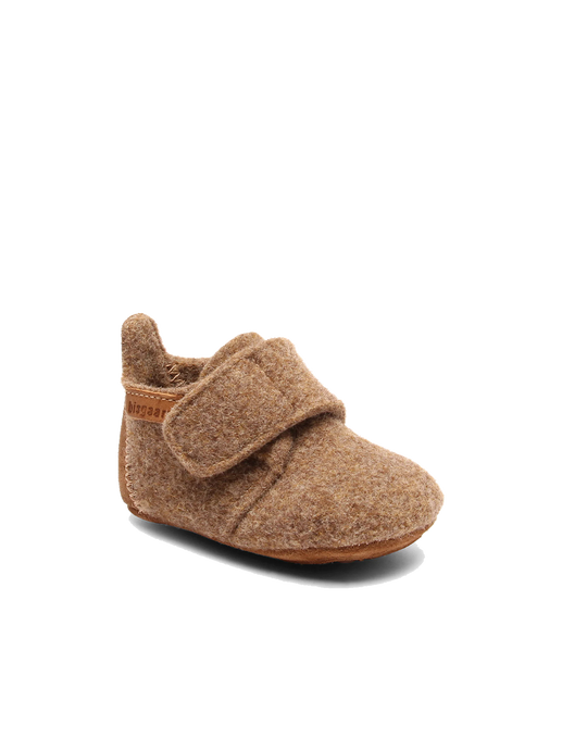 Zapatillas de lana para bebé camel