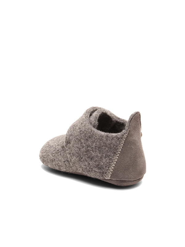 Baby wool slippers grey