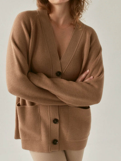 Cardigan da donna in lana merino per tutti i giorni