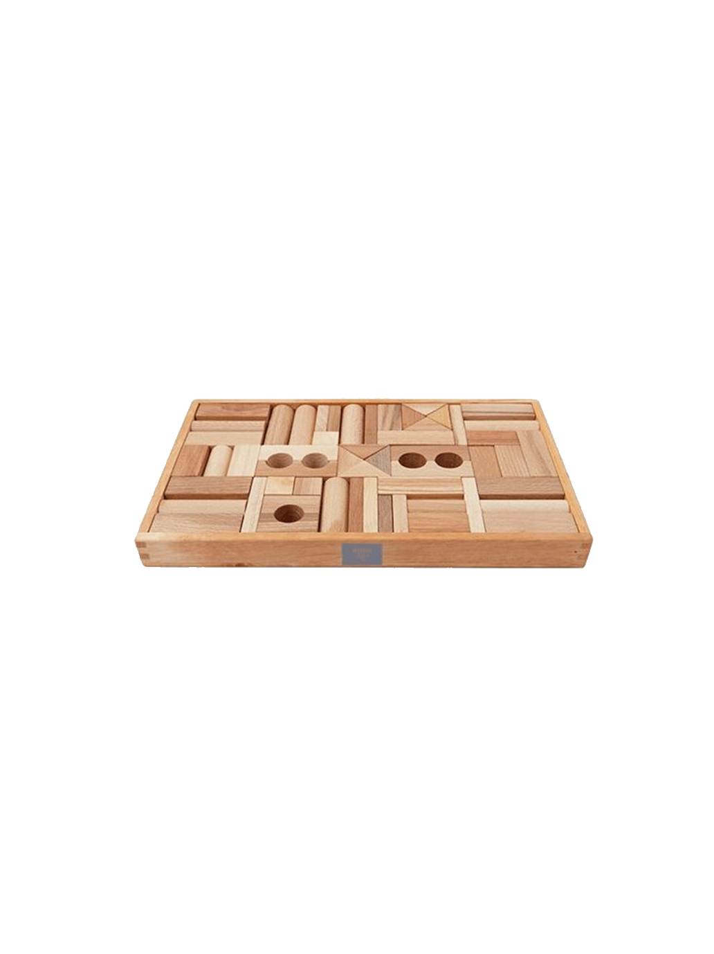 wooden blocks in a box of 54 pcs.