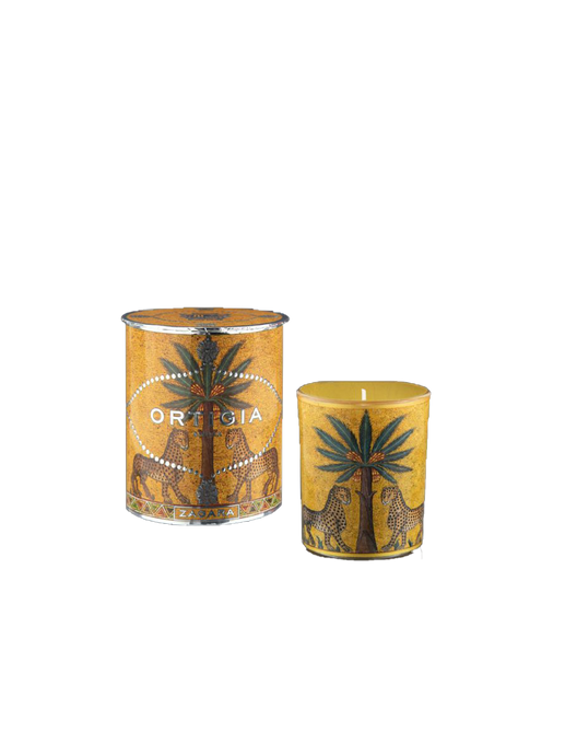 Decorated scented candle zagara