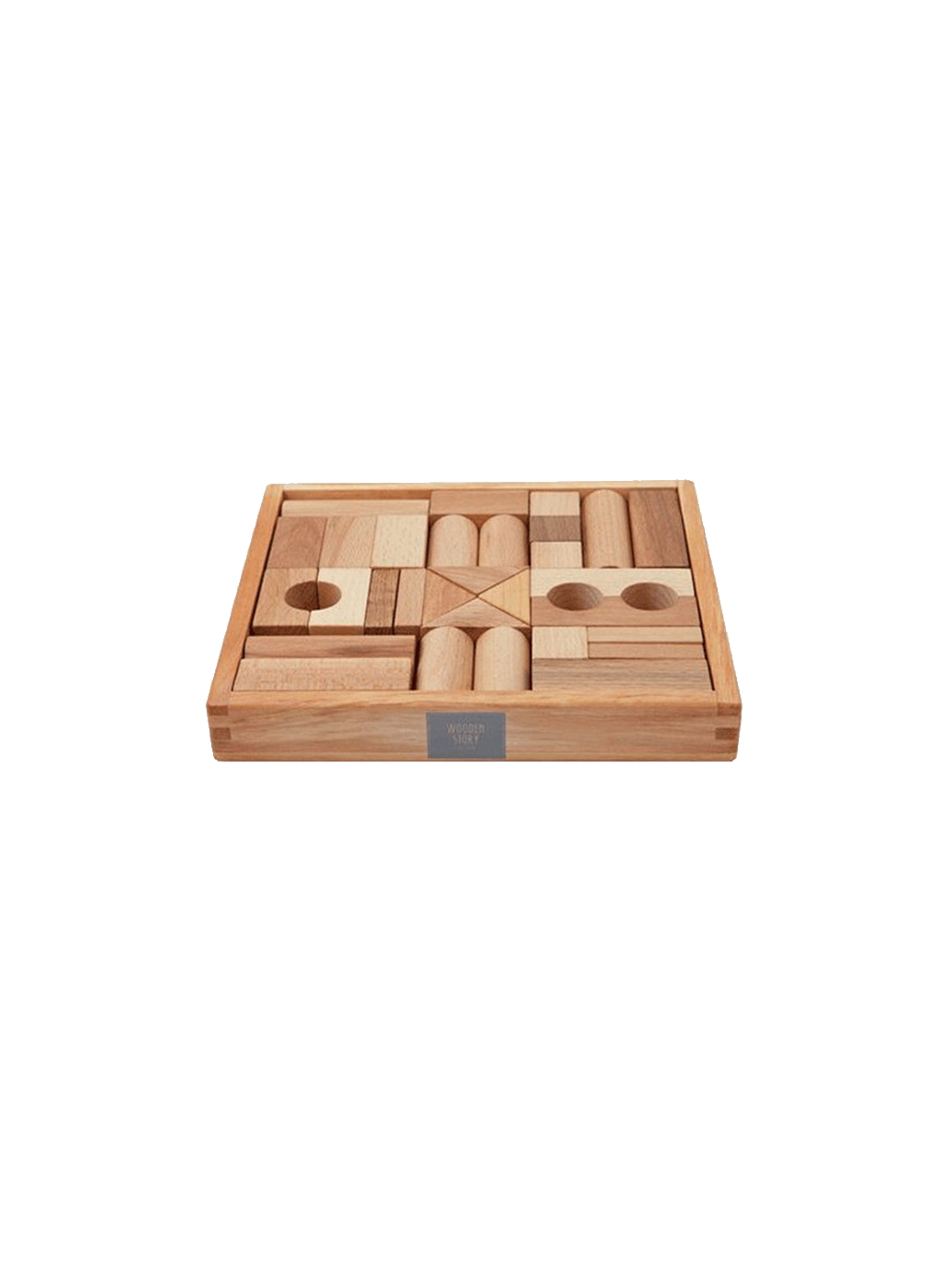 blocchi di legno in scatola da 30 pz.