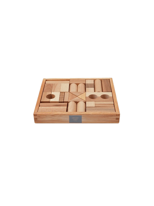 bloques de madera en caja de 30 uds.
