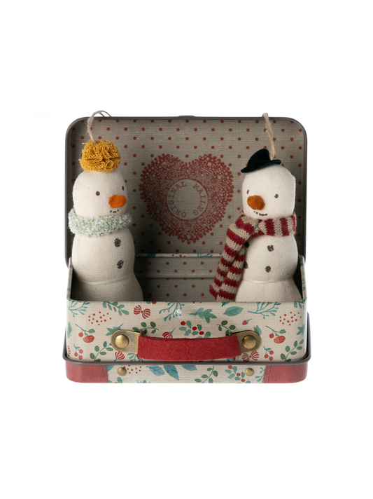 Christmas soft ornament in suitcase