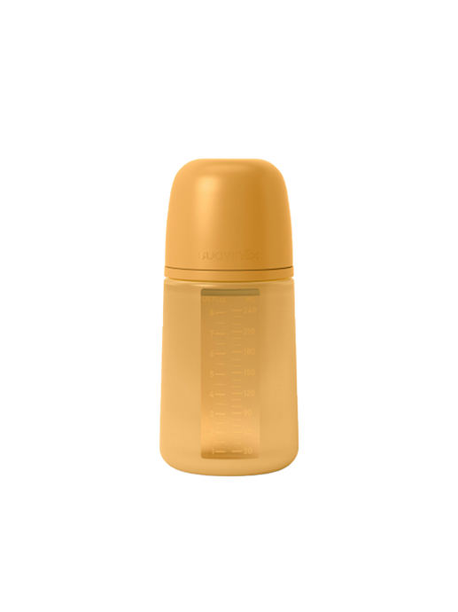 Biberon in silicone anti-colica SX Pro Color Essence mustard