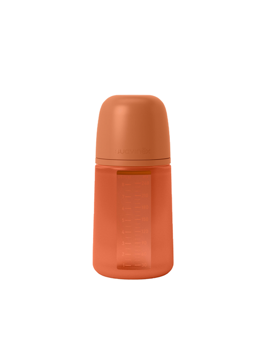 Anti-colic silicone baby bottle SX Pro Colour Essence rust