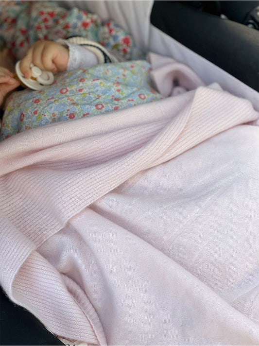 Cashmere baby blanket