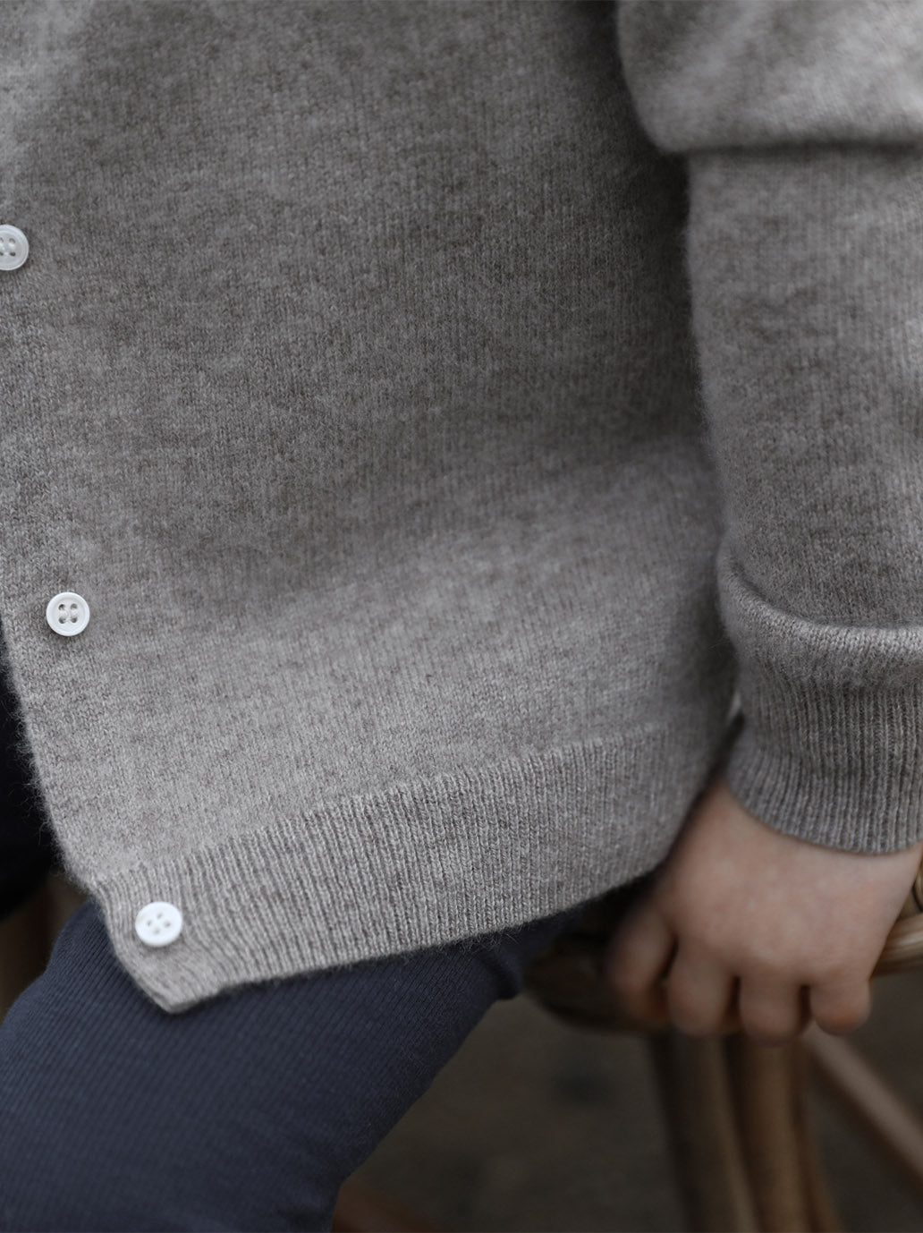 Cardigan classico in cashmere per bambini Molly