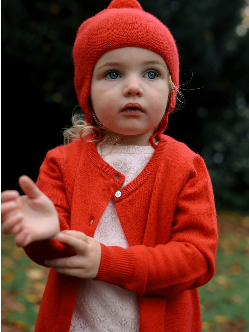 Classic cashmere cardigan for kids Molly