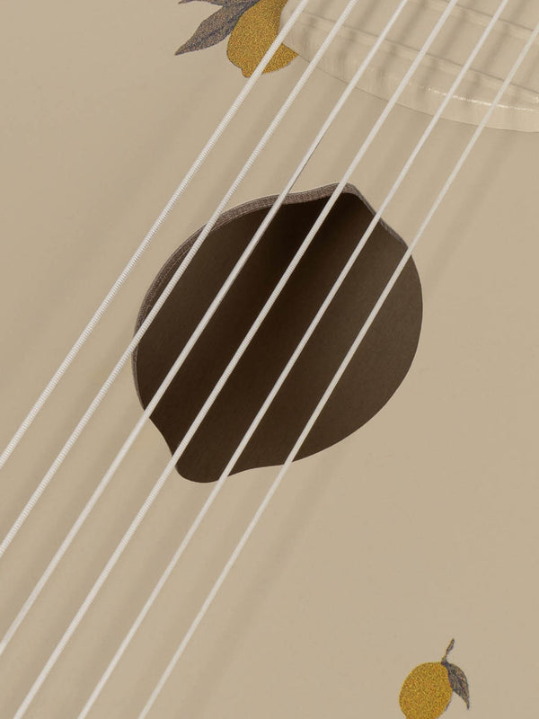 Wooden ukulele lemon