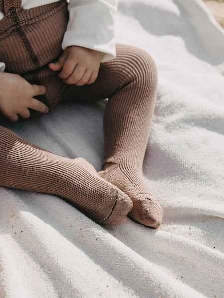 organic cotton tights with vintage suspenders