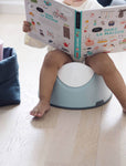 Potty with backrest and removable insert blue