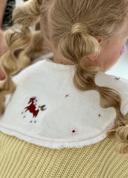 Hand embroidered collar