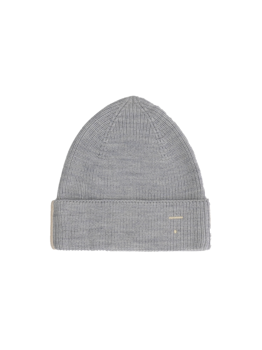 Baby knitted beanie grey melange
