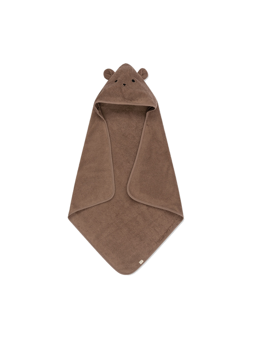 Baby terry hooded towel desert taupe