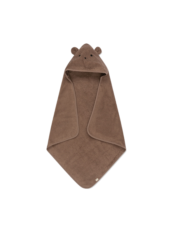 Baby terry hooded towel desert taupe