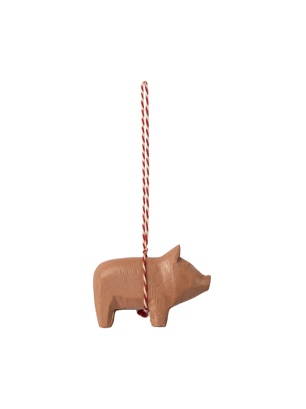 Wooden Christmas ornament Pig