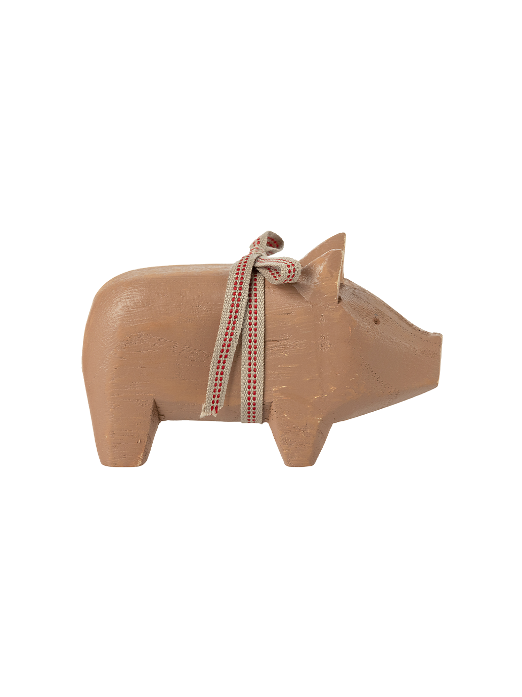 Small wooden Christmas pig