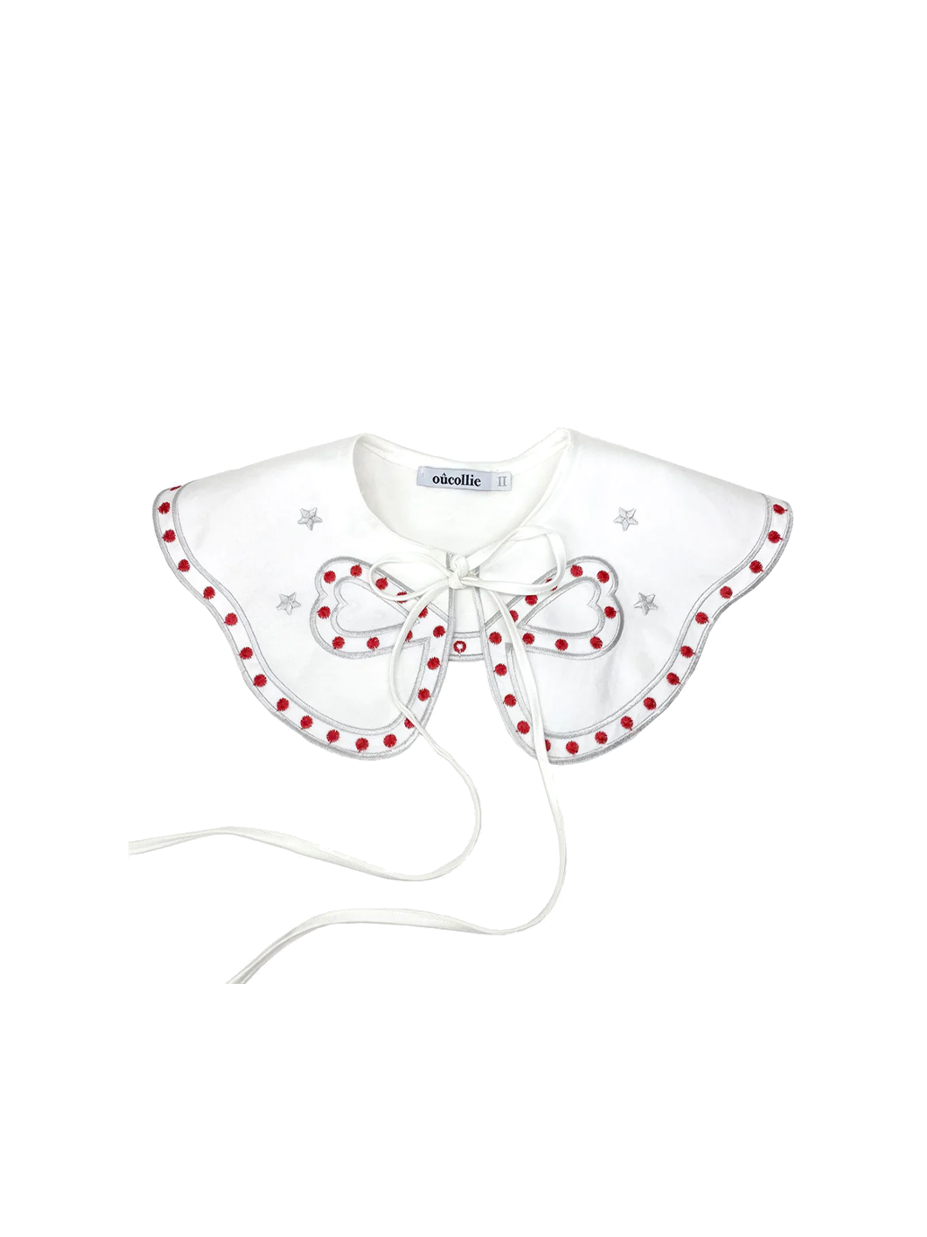 Hand embroidered collar