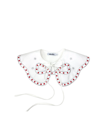 Hand embroidered collar