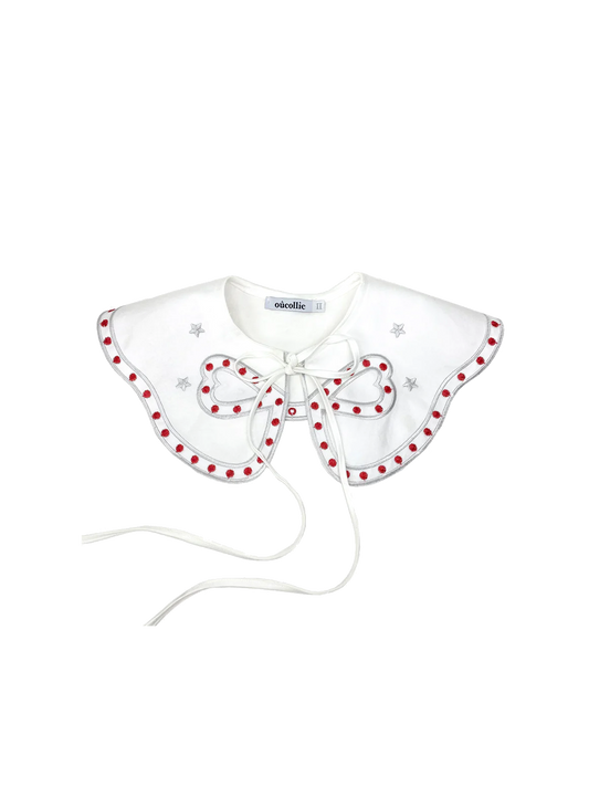 Hand embroidered collar
