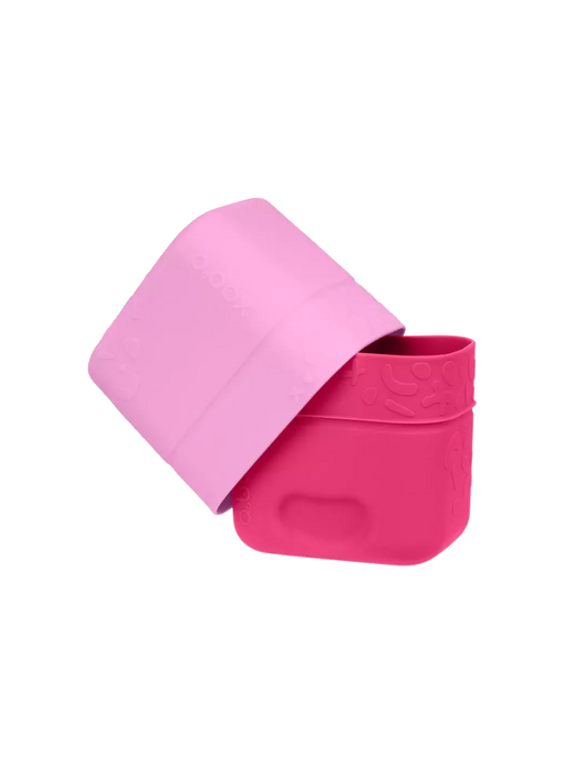 Silicone snack cups pink