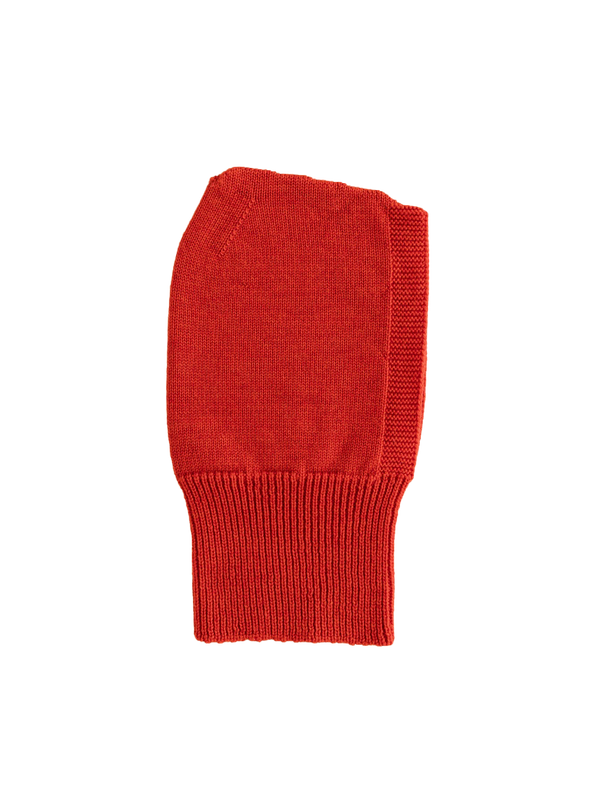 Merino wool balaclava red