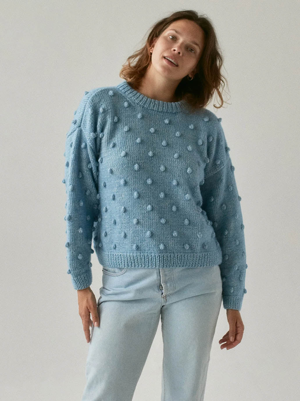 Maglione merino Popcorn