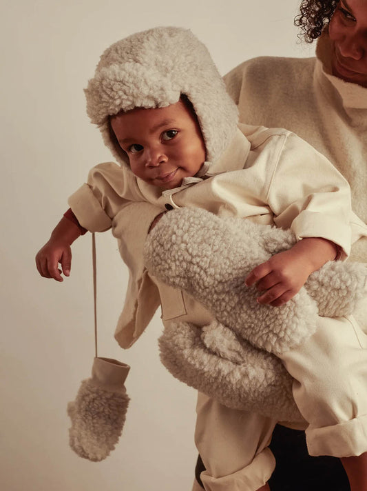 Manoplas de lana para bebé