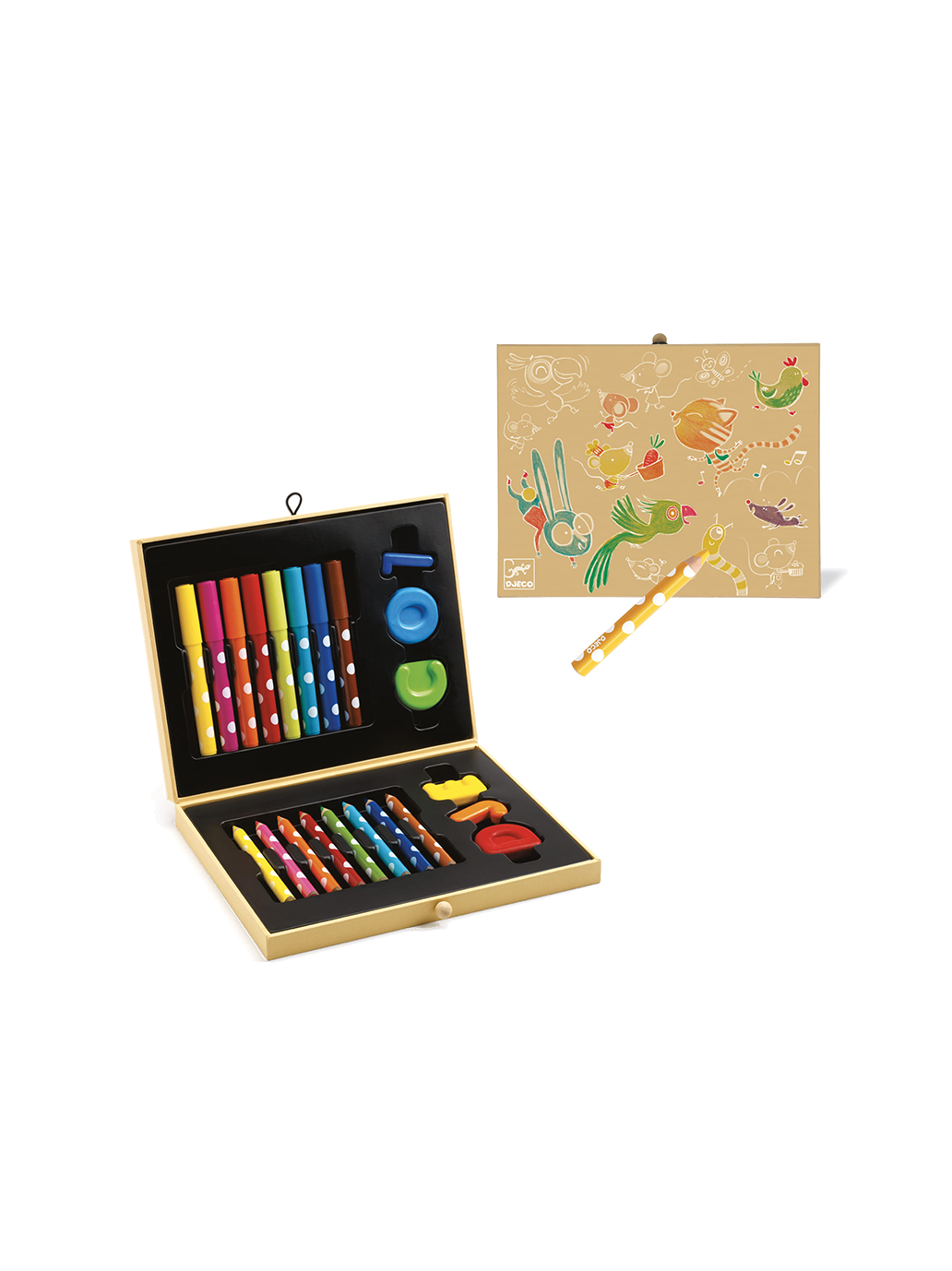 Artistic set box of colors