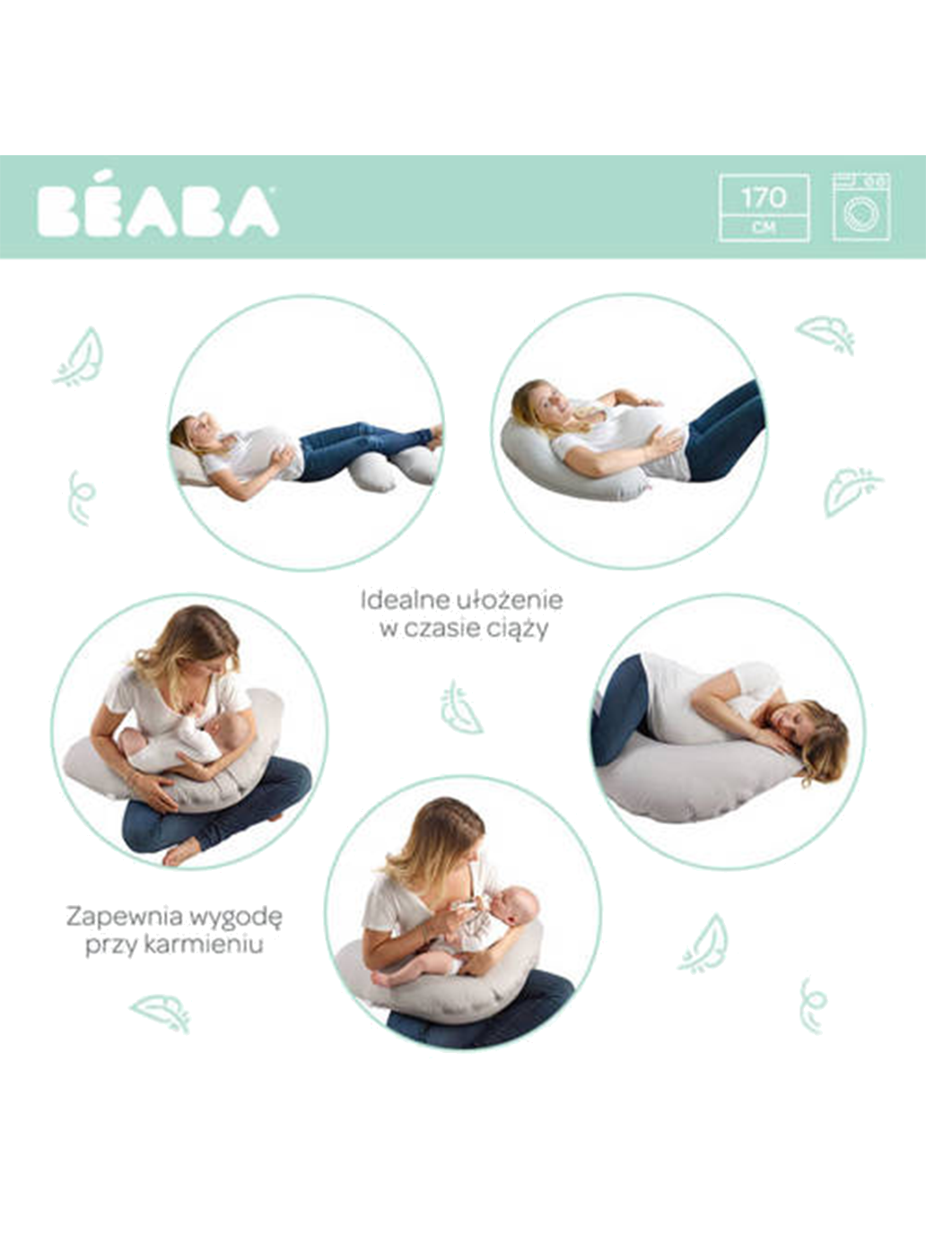 Ergonomic pillow for pregnant and nursing women Big Flopsy