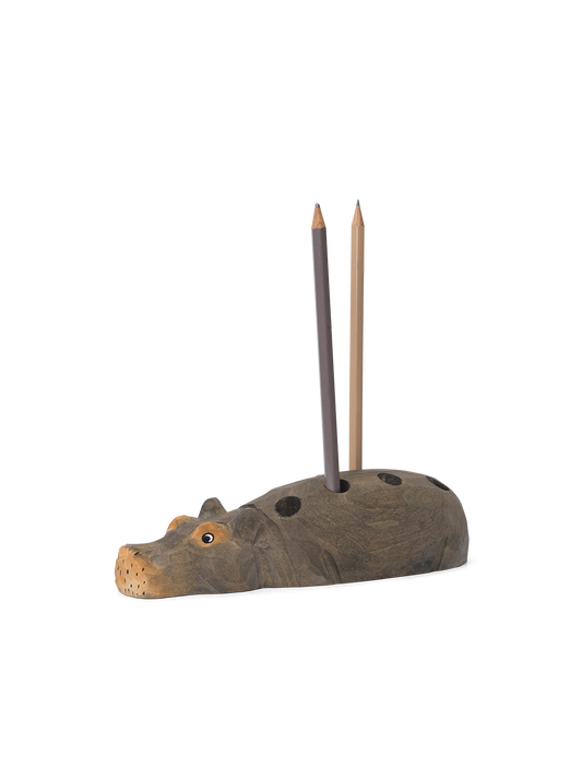 Hippo pencil holder