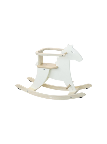 wooden rocking horse