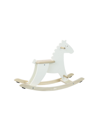 wooden rocking horse