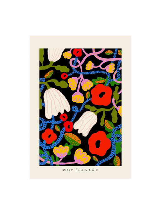 Póster impreso artístico de Madelen Möllard wild flowers